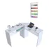 Mesa De Manicure Em L Com Gaveta   Expositor Esmaltes Oferta