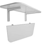 Mesa De Parede Dobravel Moderna Para Cozinha Café Jantar Branco 