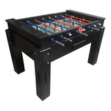 Mesa De Pebolim Totó Profissional Maciça Embutido Black