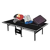 MESA DE PING PONG MDF 18mm 1084 PRETA KLOPF   Kit Completo 5091   Capa Fechada