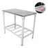 Mesa De Serviço Inox Linha Leve 93x55 Prateleira Grade Innal