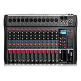 Mesa De Som 12 Canais Mixer Profissional Console Interface
