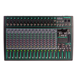 Mesa De Som 16 Canais Profissional Interface Usb Com Efeitos