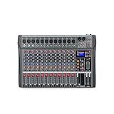 Mesa De Som 4-6-7-8-12 Canais Profissional Portátil Mixer Bluetooth Interface Gravação Audio Console Com Placa De Som USB - 48V Phantom Power -Mesa 12-1 Canais-