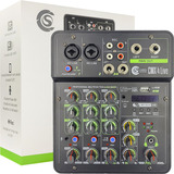 Mesa De Som 4 Canais Custom Sound Cmx 4live Com Interface