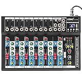 Mesa De Som 6 Canais Mixer Bluetooth Mp3 Player Digital Usb