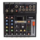 Mesa De Som Bluetooth Mixer Efeitos 7 Canais Usb Pendrive