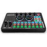 Mesa De Som Canal Duplo Digital Mixer Profissional Bluetooth