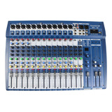 Mesa De Som Console Soundcraft Mi 16 Profissional 16 Canais
