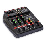 Mesa De Som Console Soundvoice Mc4 bt 110v 220v 4 Canais Blu