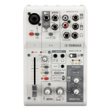 Mesa De Som E Interface Analógica Ag03mk2 W Branca Yamaha