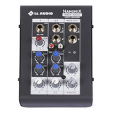 Mesa De Som Mixer Nanomix Ll Audio Na302r 3 Canais Bivolt