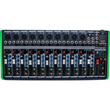Mesa De Som Mixer Pro Bass Pm1624 Usb Bt Slim Original