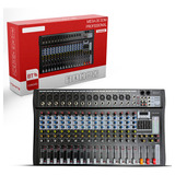 Mesa De Som Profissional 16 Canais C Bluetooth Usb Efeitos