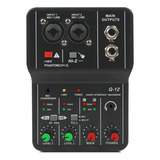 Mesa De Som Teyun Q 12 Interface De Audio Usb Pc 2 Canais