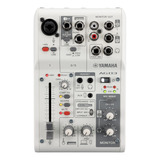 Mesa De Som Yamaha Ag03mk2 Wh Com Interface Usb 3 Canais