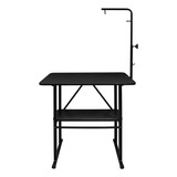 Mesa De Tosa Com Prateleira Com Girafa Pet Shop Preta Black