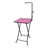 Mesa De Tosa Dobravel Rosa Com Girafa Pet Shop