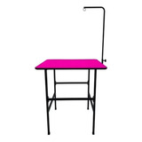 Mesa De Tosa Pet Shop Fixa Rosa E Preta