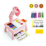 Mesa Didático Com Projetor Mesa De Desenho Infantil Criança