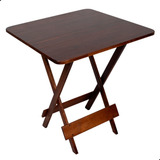 Mesa Dobrável 70x70 Madeira Maciça Restaur bar jardim casa