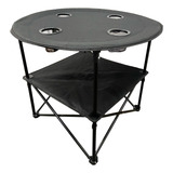 Mesa Dobrável Camping Pesca Com 4 Porta Copos Helplo