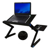 Mesa Dobravel Para Notebook Com Cooler Portatil Mouse Pad