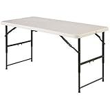 Mesa Dobrável Polietileno Com Ajuste Na Altura Até 85 Cms 1 22x0 60 Cms Importada
