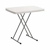 Mesa Dobrável Robust Ajustável Branco 80cm