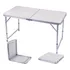 Mesa Dobravel Vira Maleta Camping Praia 120cm X 60cm Branca