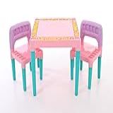 Mesa E Cadeira Infantil Rosa Tritec