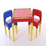 Mesa E Cadeira Infantil Vermelha Tritec
