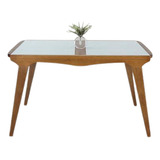Mesa Elástica Helô 1 30 Tampo Madeira Cozinha Ou Sala