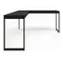 Mesa Em L Industrial Em Metal Mdf Preta Tam 150x150x45