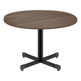 Mesa Escritorio Reunião Redonda Office 120x120 Pés Metal