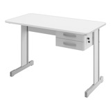 Mesa Escrivaninha Mdp Bp Aço Escritório 150x60 Ligth