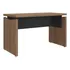 Mesa Escrivaninha Nogal/preto Y37 - Artany Móveis Cor Preto