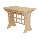 Mesa Estrela Provençal 100x60x60cm Mdf 6mm