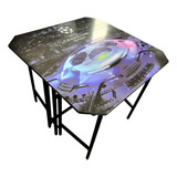 Mesa Futmesa 360 Graus Pés De Ferro Dobravel