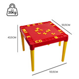 Mesa Infantil Colorida Com