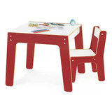 Mesa Infantil Com Cadeira