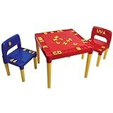 Mesa Infantil Educativa 2 Cadeiras Mesinha Didática Criança Conjunto Mesa E Cadeira Recreação Quarto Plástico Colorida Atividades Estudo Brincar  Vermelho 