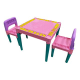 Mesa Infantil Plastico Cadeiras Mesinha Educativa Crianças