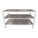 Mesa Inox C Paneleiro Para