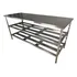 Mesa Inox Prateleira Dupla 1 90 X 0 70 X 0 90 Pronta Entrega