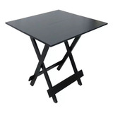 Mesa Jantar Bistrô Para Barzinho Dobrável 70x70 Cm Cor Tabaco