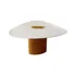 Mesa Jantar Cone Orgânica 100x103cm Tampo Laca Base Freijó