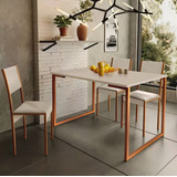 Mesa Jantar Estilo Industrial 120x0 80 Para 4 Lugares Mobigu