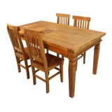 Mesa Jantar Marchetada 1 6m 4 Cadeiras Chipre Mineira