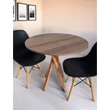 Mesa Jantar Redonda Madeira